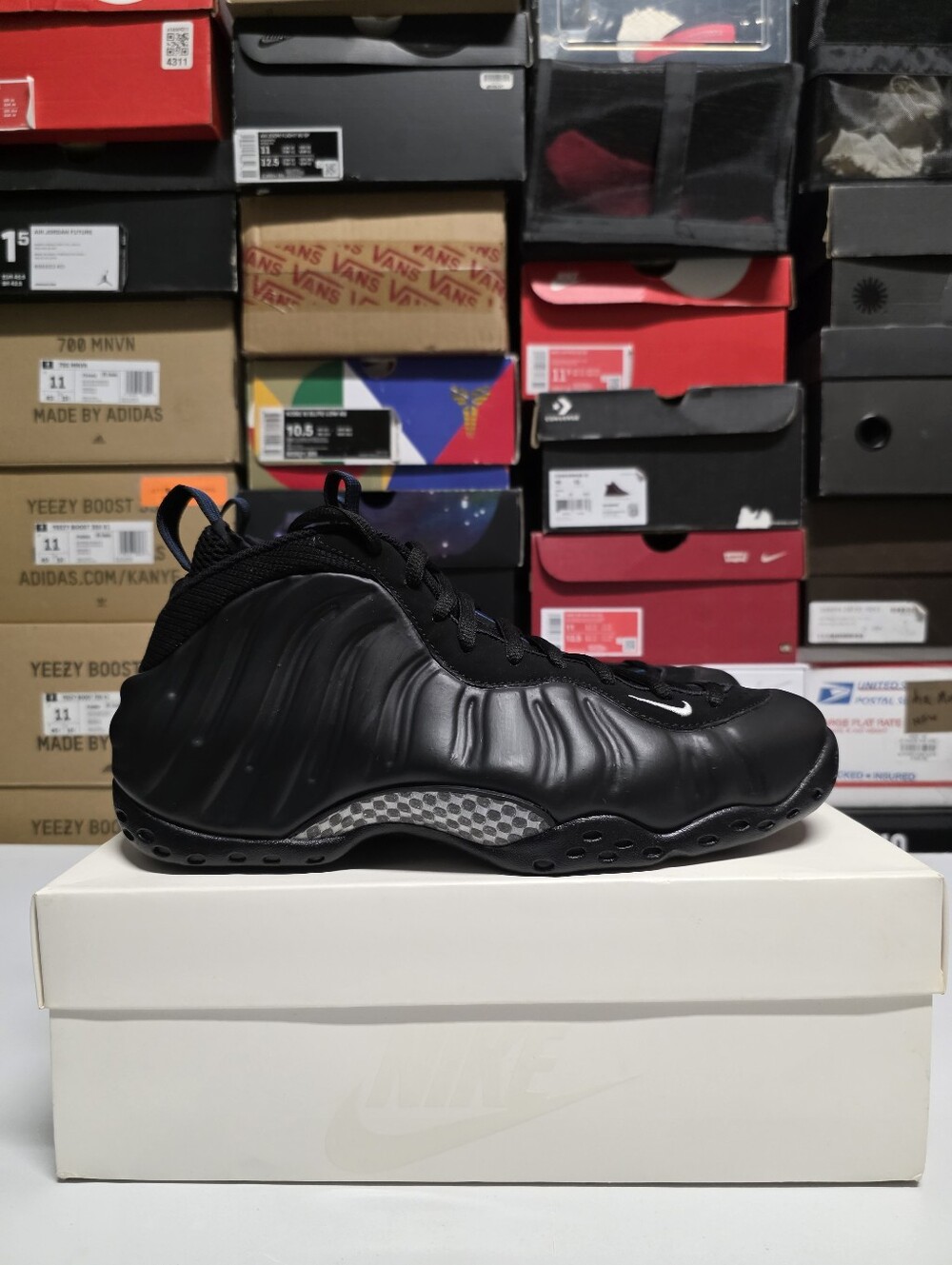 Nike Air Foamposite One PRM "Blue Mirror-Black Out" Sz 11.5